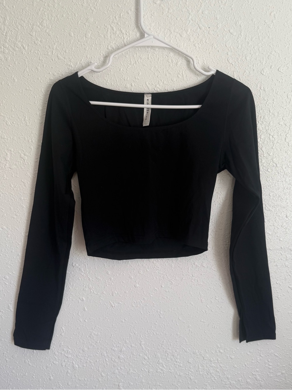 Kimberly C Long Sleeve Crop Top Shirt